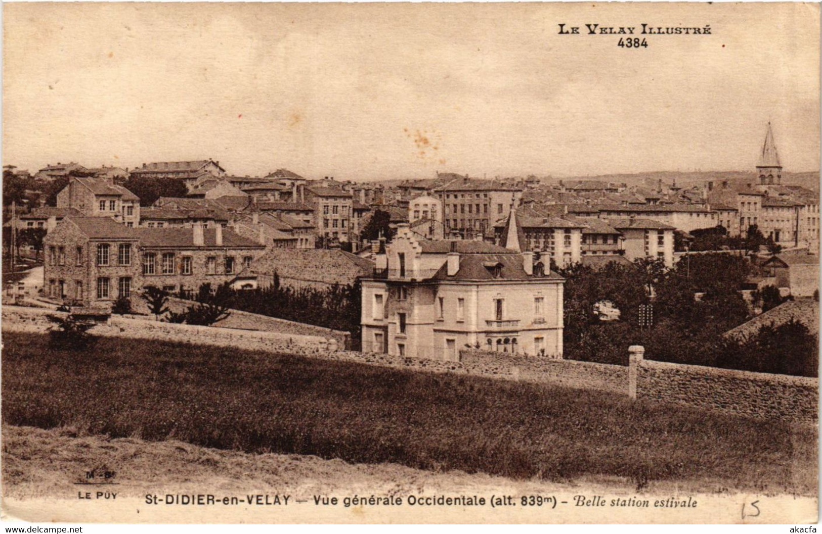 CPA St-DIDIER-en-VELAY - Vue Générale Occidentale (690395) - Saint Didier En Velay