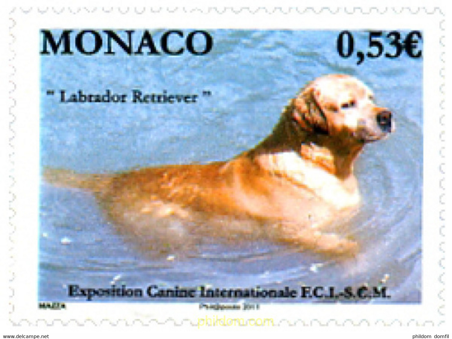 261623 MNH MONACO 2011 EXPOSICION CANINA EN MONTECARLO - Altri & Non Classificati