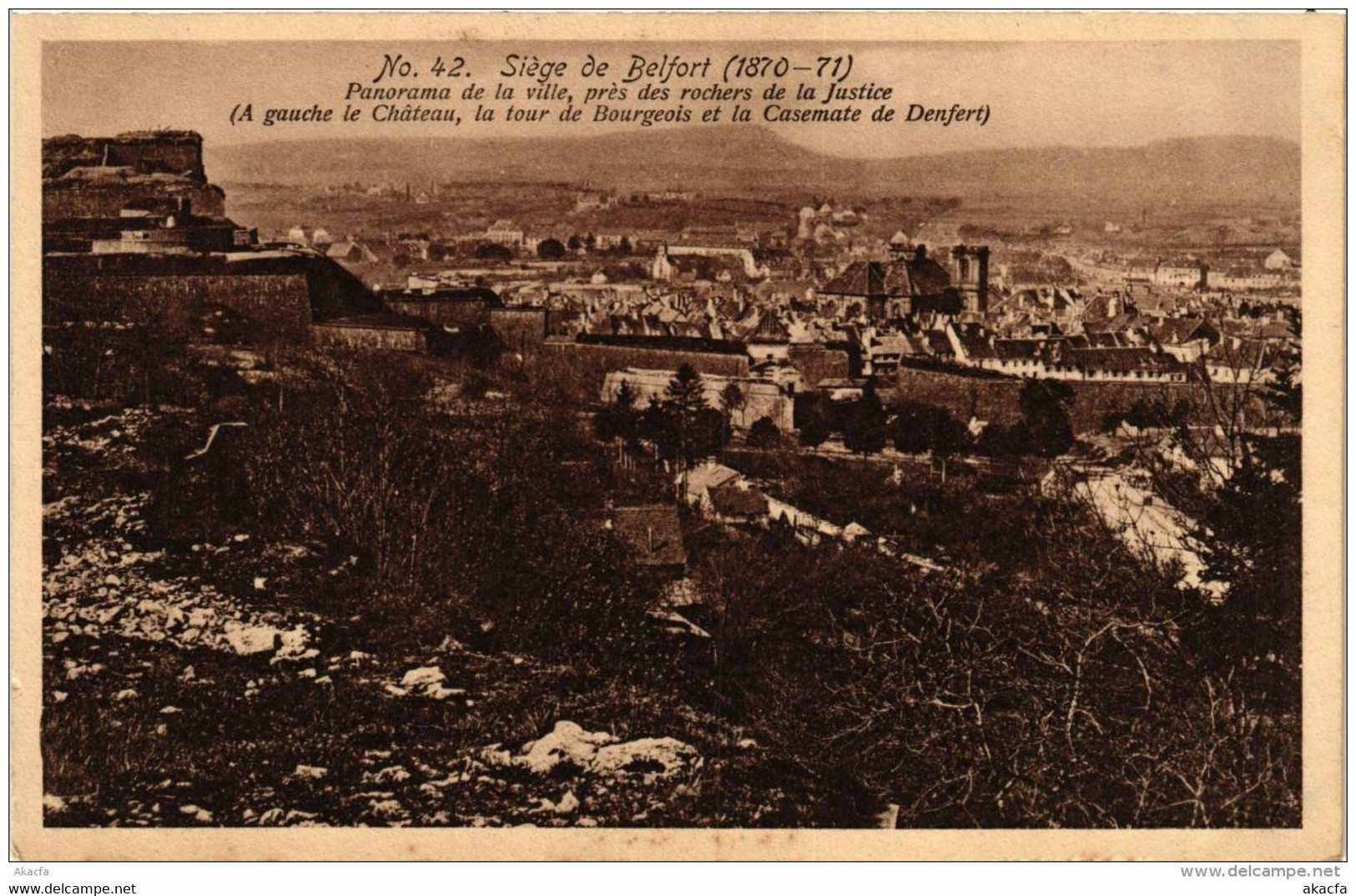 CPA Siege De BELFORT Panorama De La Ville Pres Des Rochers (722547) - Belfort – Siège De Belfort