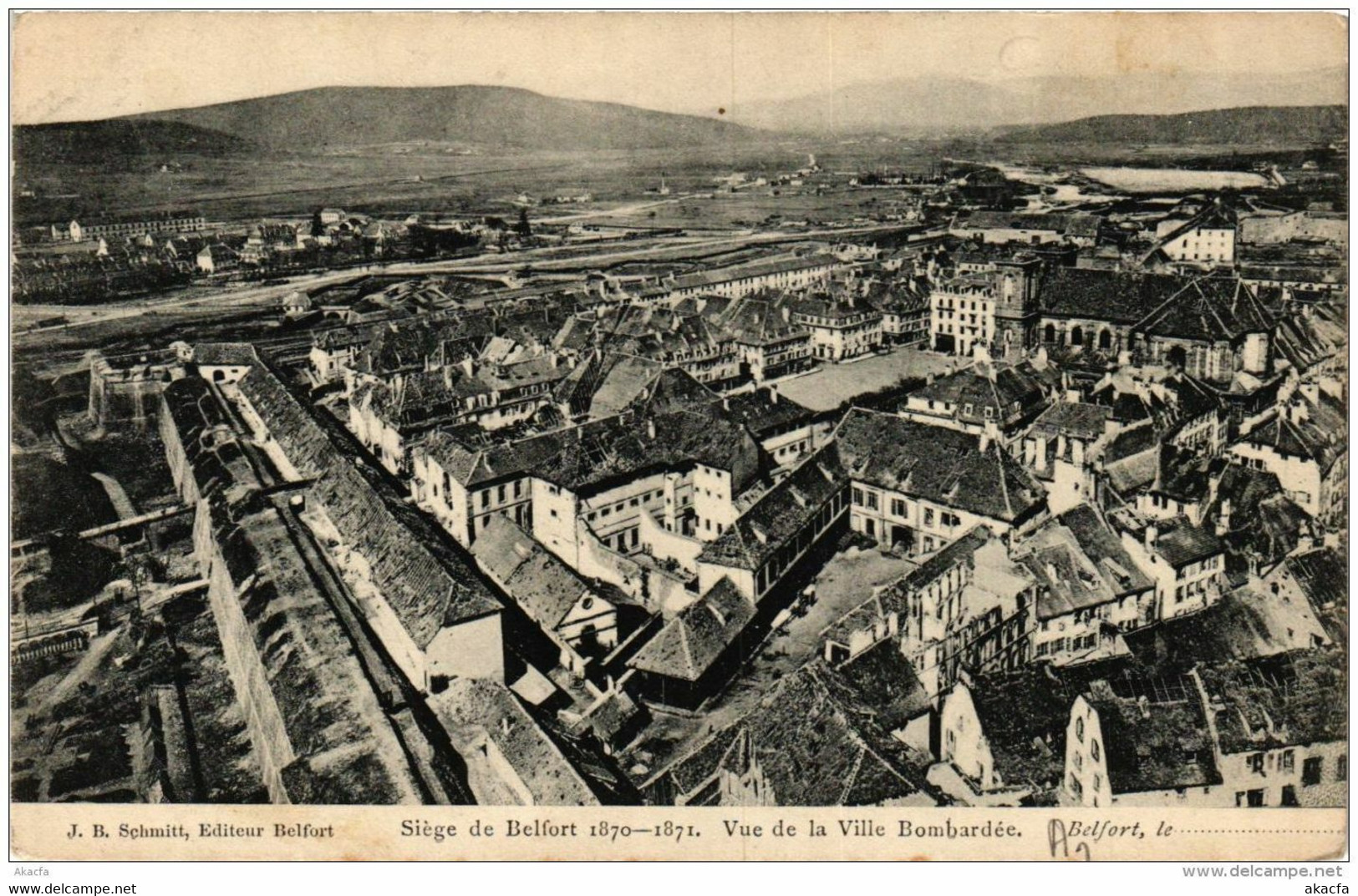 CPA Siege De BELFORT Vue De La Ville Bombardée (722551) - Belfort – Siège De Belfort