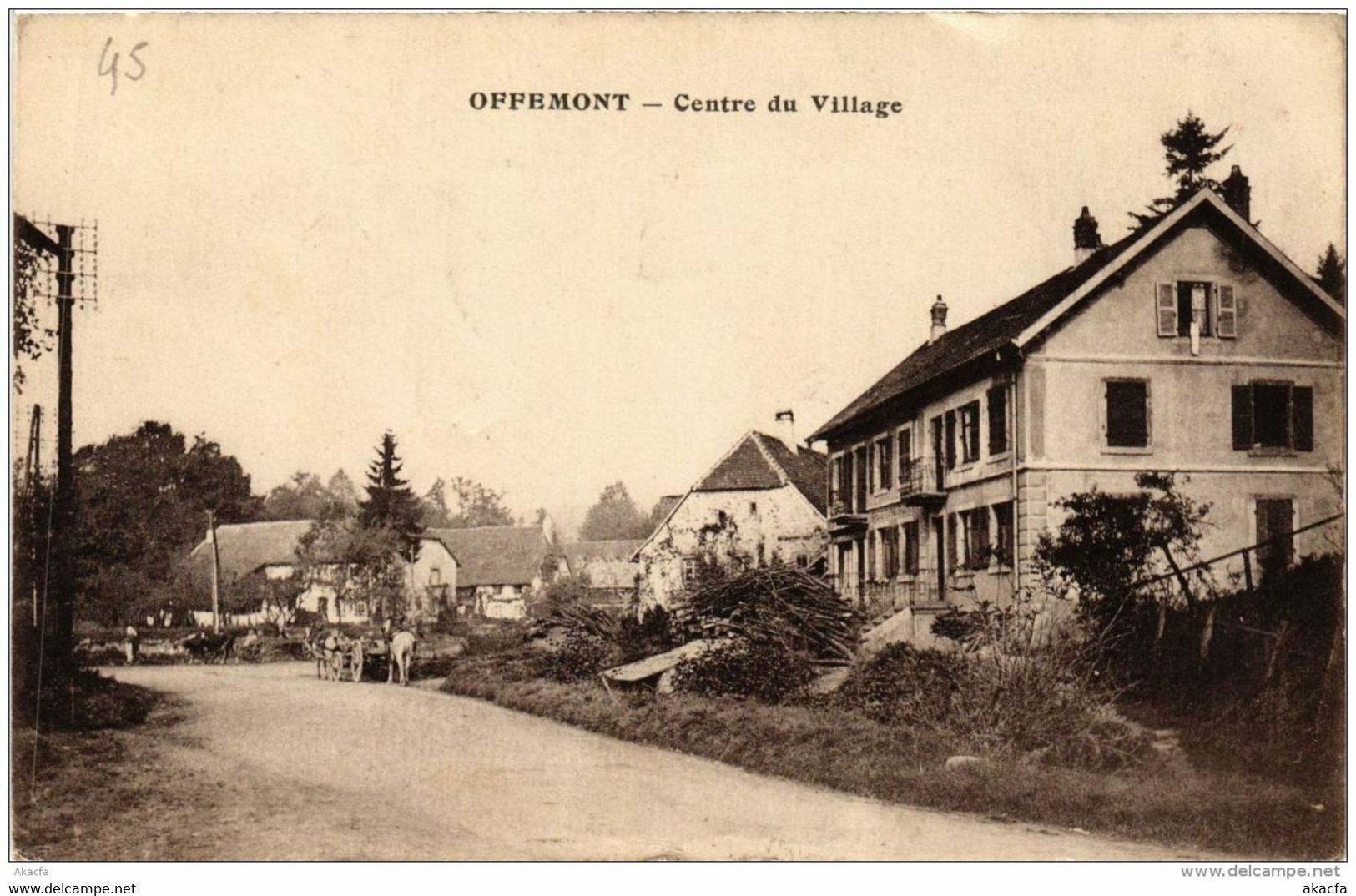 CPA OFFEMONT Centre Du Village (722602) - Offemont