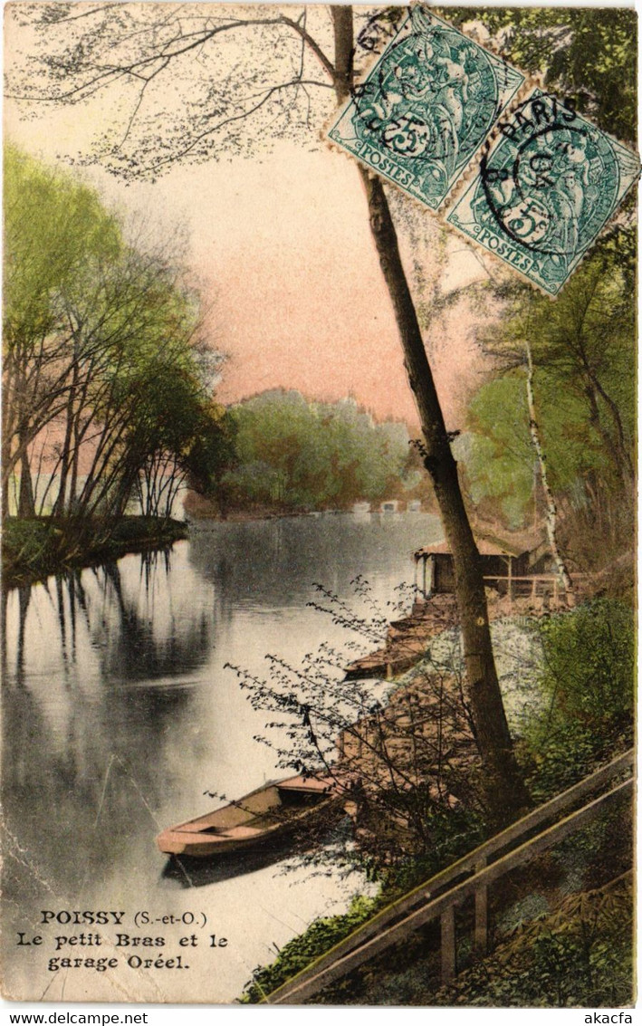 CPA POISSY - Le Petit Bras Et Le Garage Oréel (740478) - Poissy