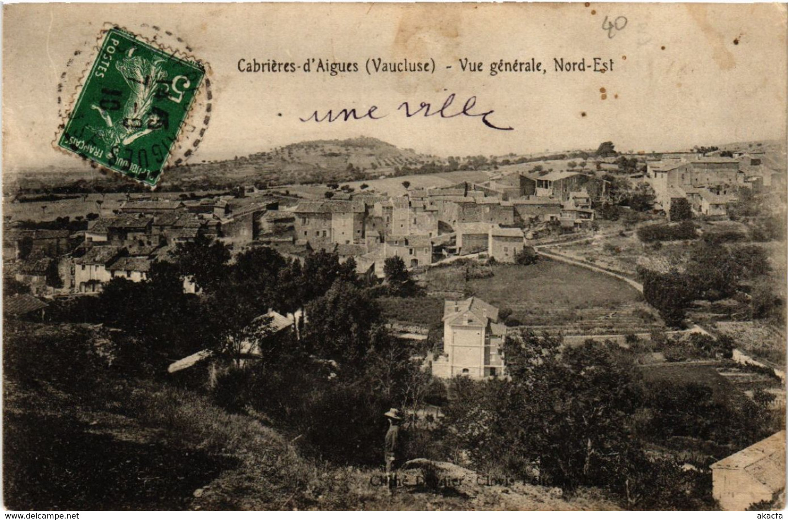 CPA CABRIERES D'Aigues - Vue Générale Nord-Est (511954) - Cabrieres D'Aigues