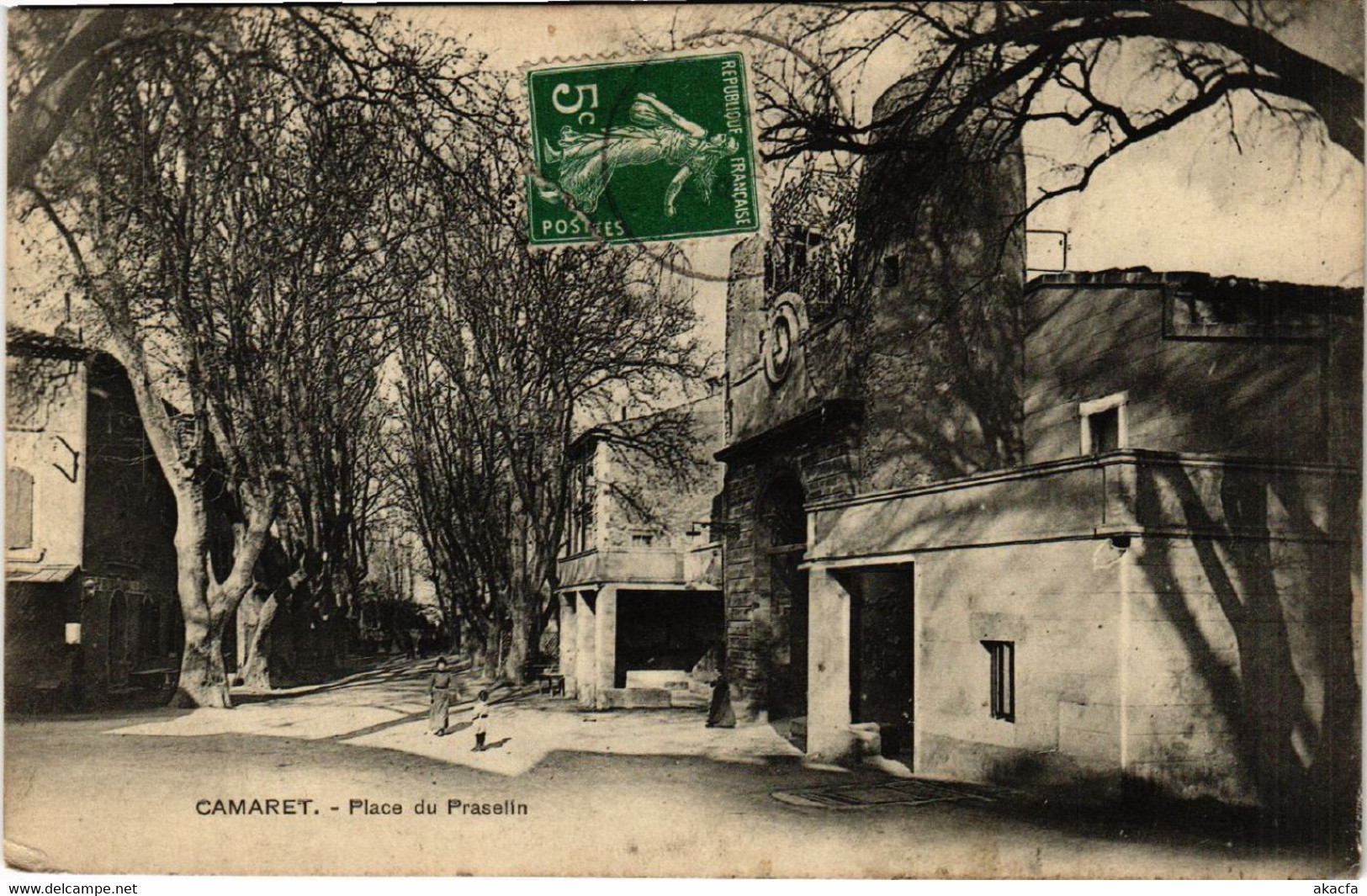 CPA CAMARET - Place Du Praselin (511971) - Camaret Sur Aigues