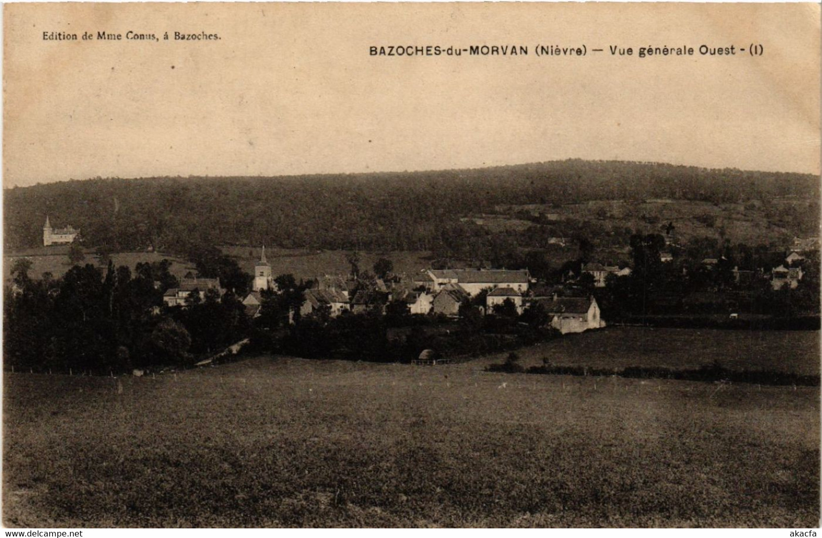 CPA BAZOCHES-du-MORVAN - Vue Générale Ouest (518258) - Bazoches