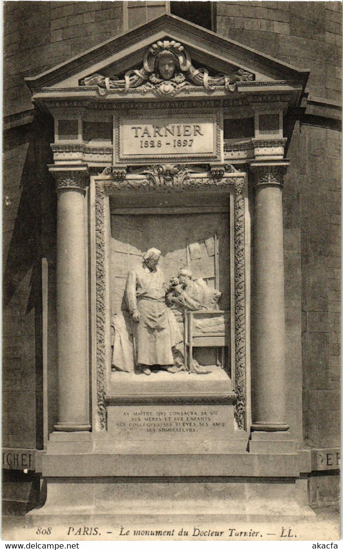 CPA PARIS 6e Le Monument Du Docteur Turnier (535130) - Statues