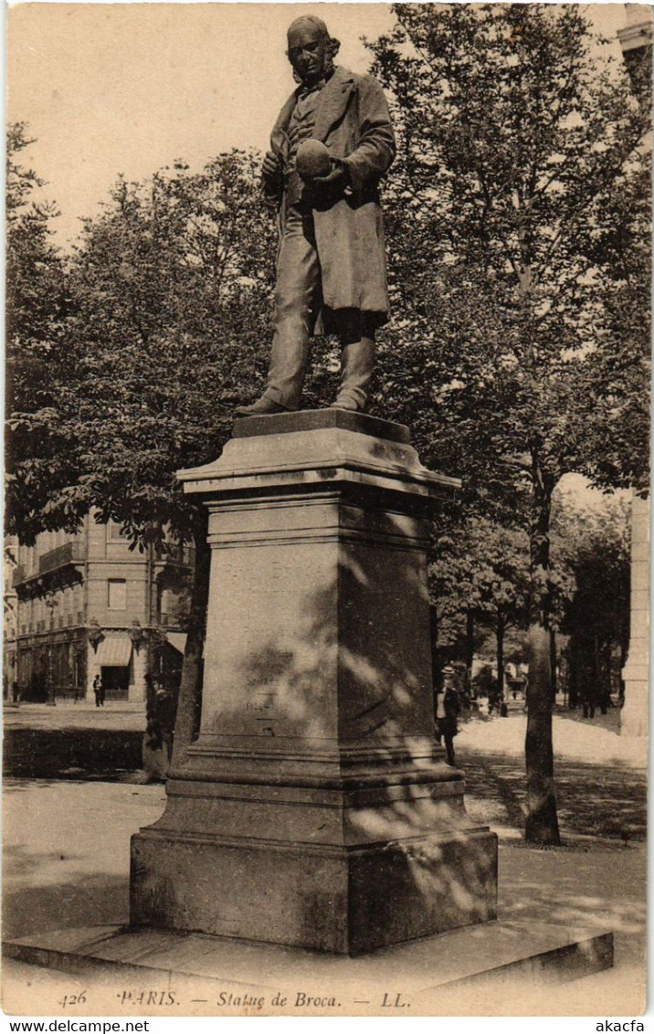 CPA PARIS 6e Statue De Broca (535210) - Statues
