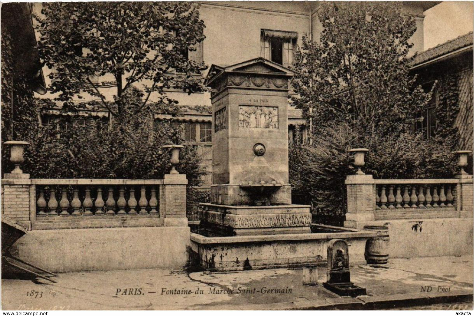 CPA PARIS 6e Fontaine Du Marché St-GERMAIN (535425) - Statues