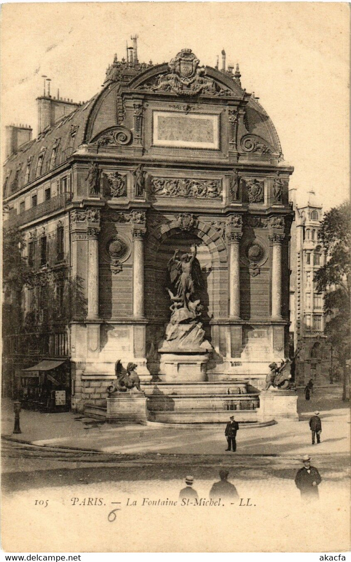 CPA PARIS 6e La Fontaine St-Michel (537668) - Statues