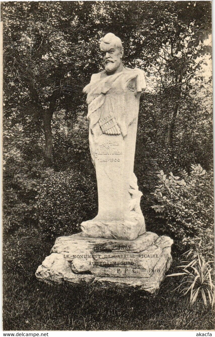 CPA PARIS 6e Le Monument De Gabriel Vicaire. Au Luxembourg (537669) - Statues