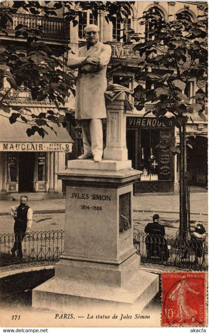 CPA PARIS 8e Statue De Jules Simon (534582) - Statues