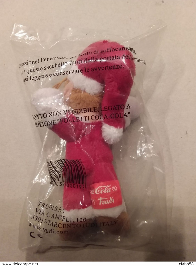 COCA COLA  BABBO NATALE  PELUCHE  NUOVO ANCORA SIGILLATO - Peluches