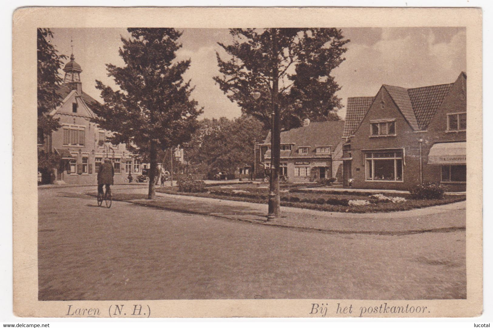 Laren - Bij Het Postkantoor - 1925 - Uitg. Nauta (Velsen) - Laren (NH)