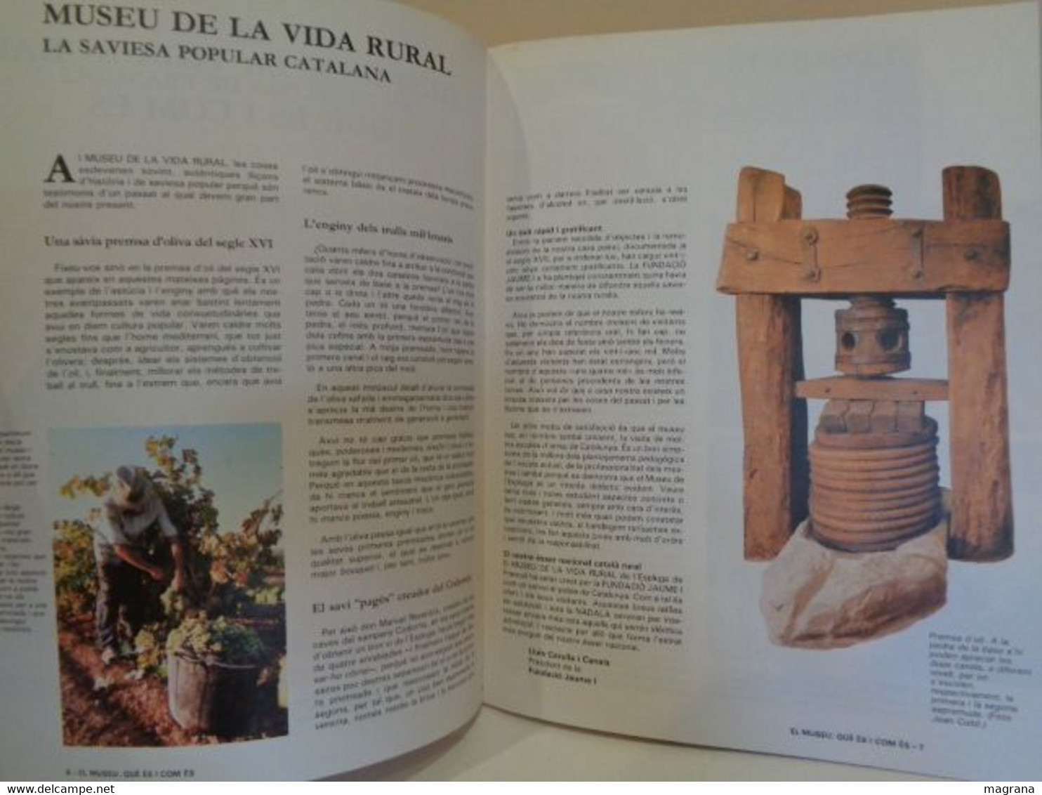 Museu De La Vida Rural ("Mvsev De La Vida Rvral"). L'Espluga De Francolí. Fundació Jaume I. 1989. 111 Pàgines - Livres Anciens