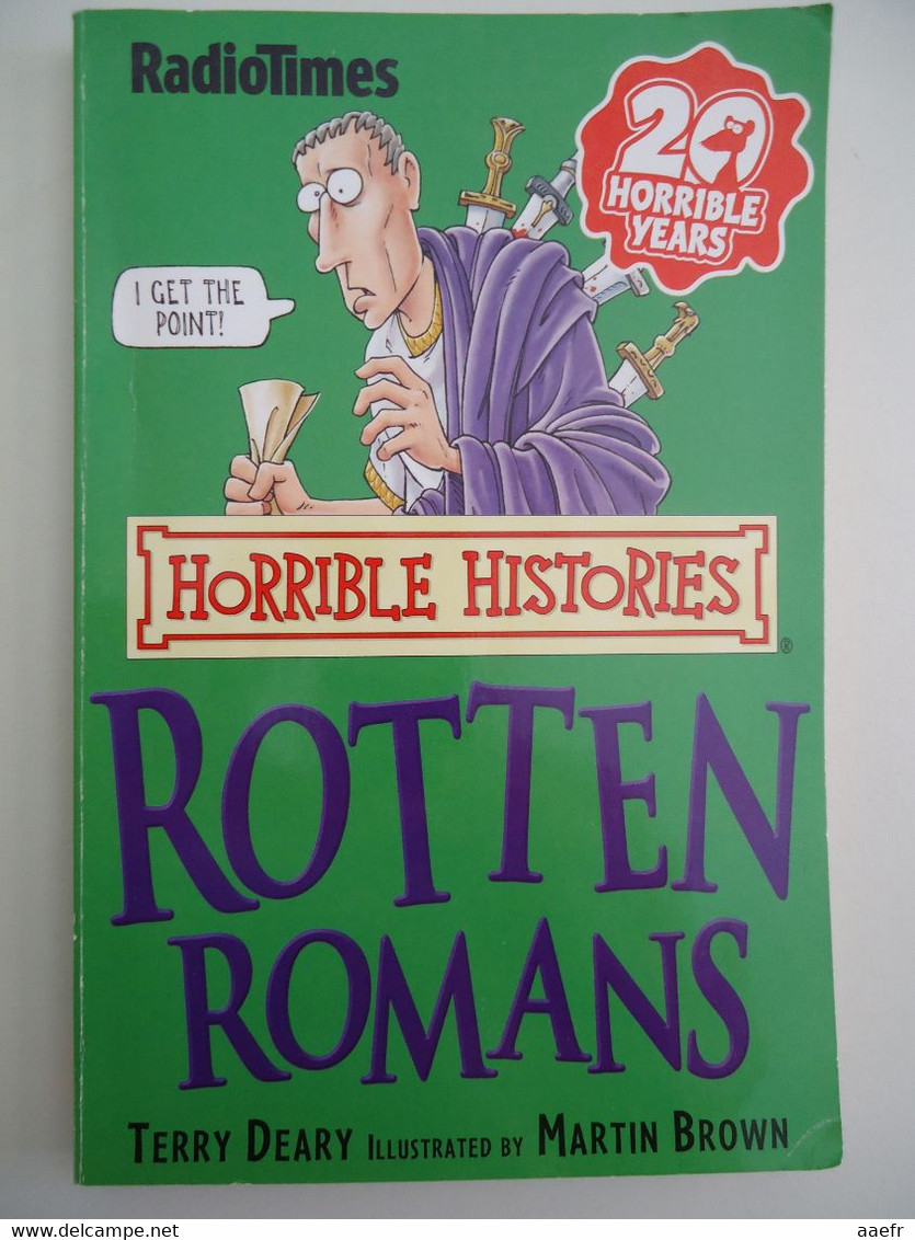 Horrible Histories:  Rotten Romans - Terry Deary, Martin Brown - Radiotimes - Antigua