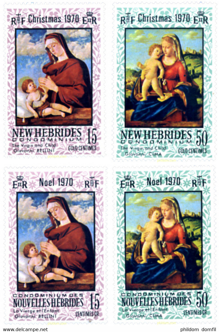 263052 MNH NUEVAS HEBRIDAS 1970 NAVIDAD - Collections, Lots & Series