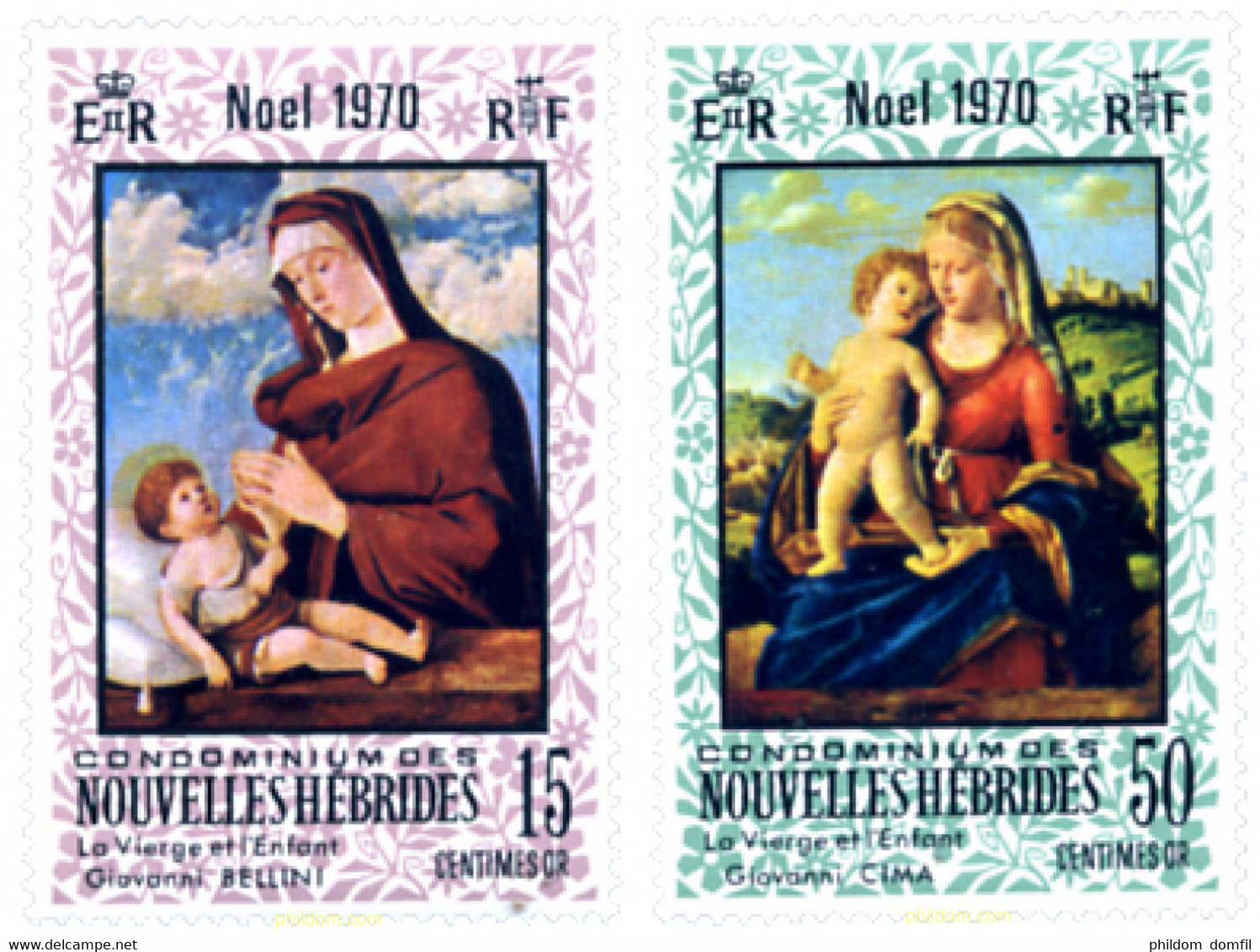 346303 MNH NUEVAS HEBRIDAS 1970 NAVIDAD - Collections, Lots & Series