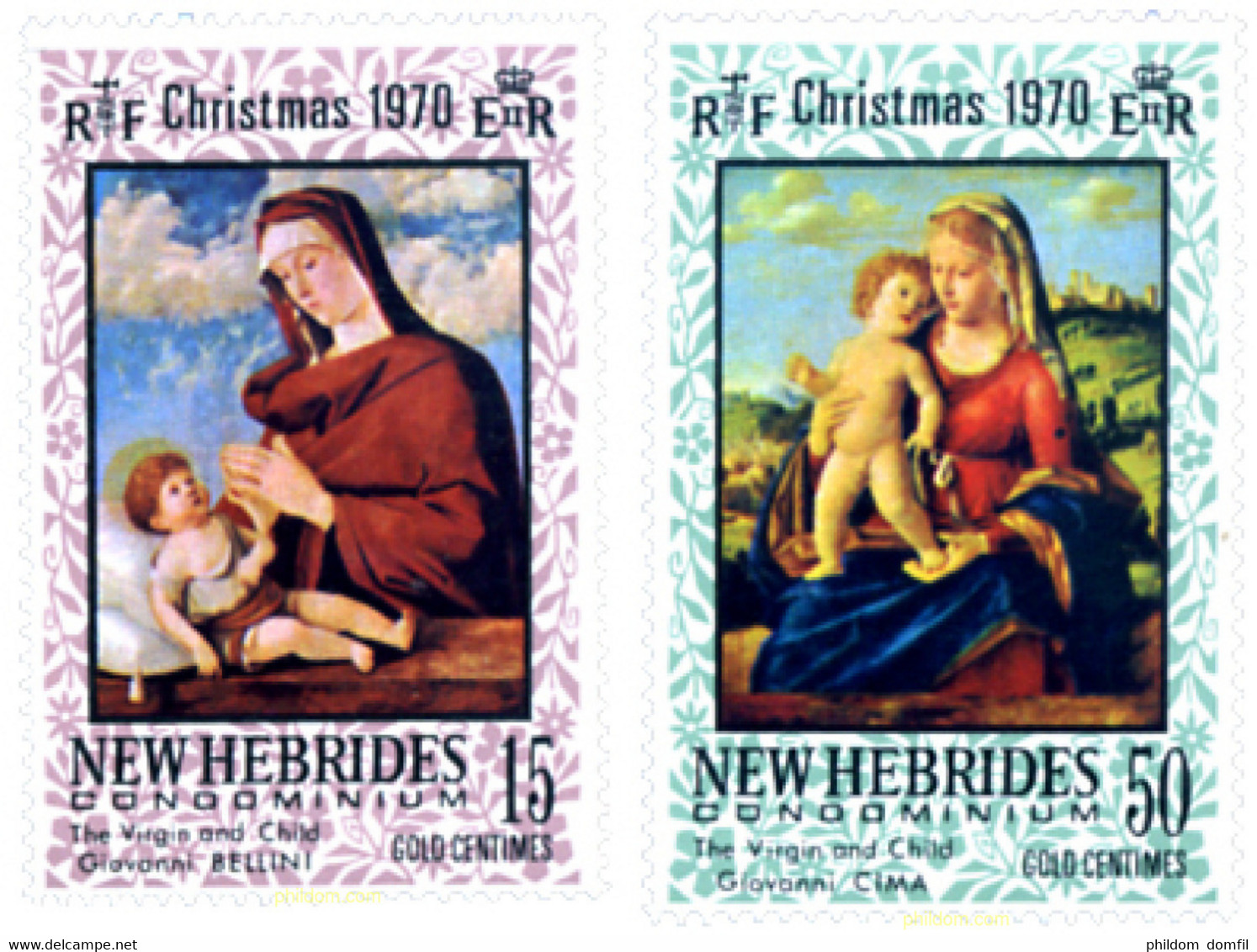 584622 MNH NUEVAS HEBRIDAS 1970 NAVIDAD - Lots & Serien