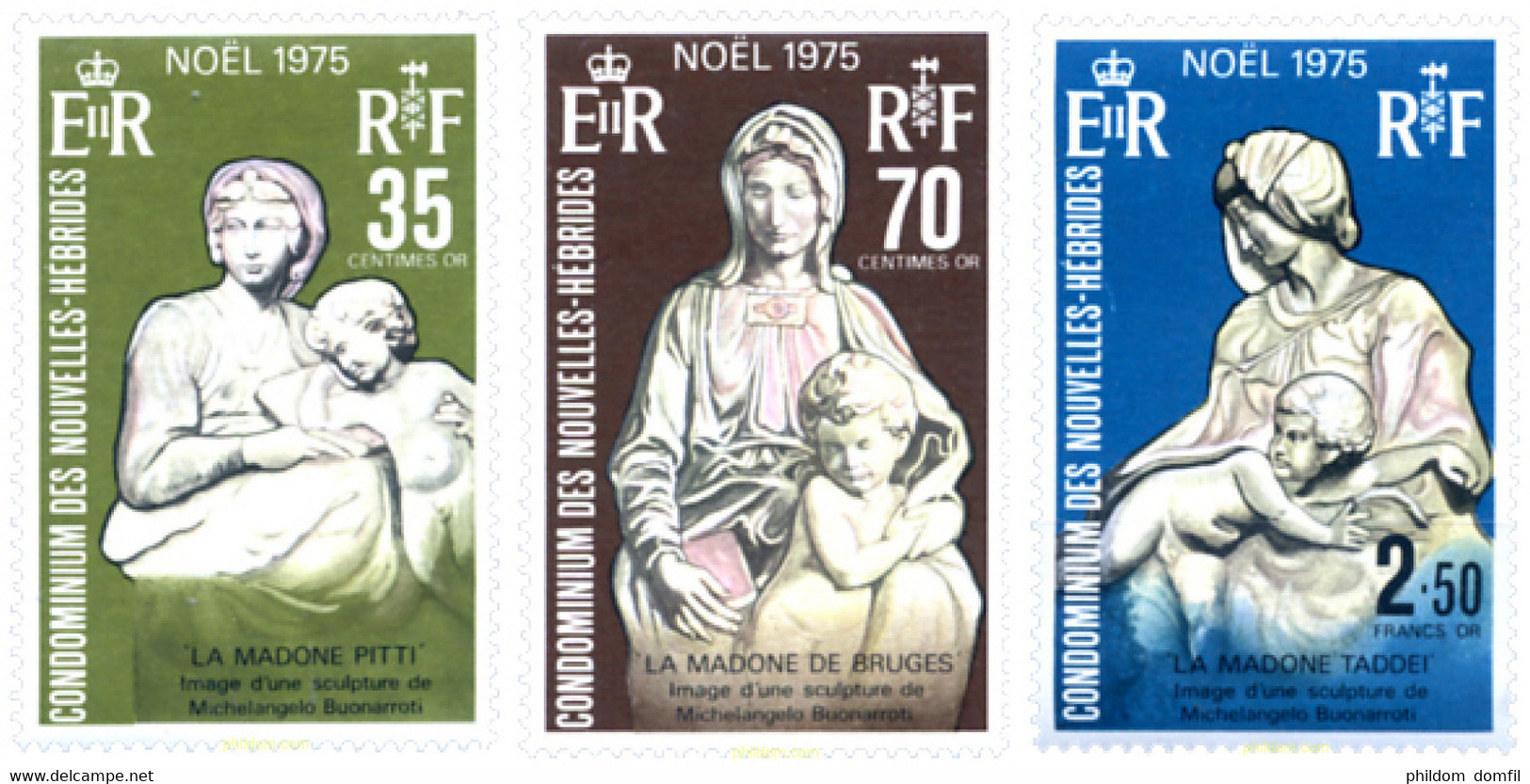 584724 MNH NUEVAS HEBRIDAS 1975 NAVIDAD - Colecciones & Series