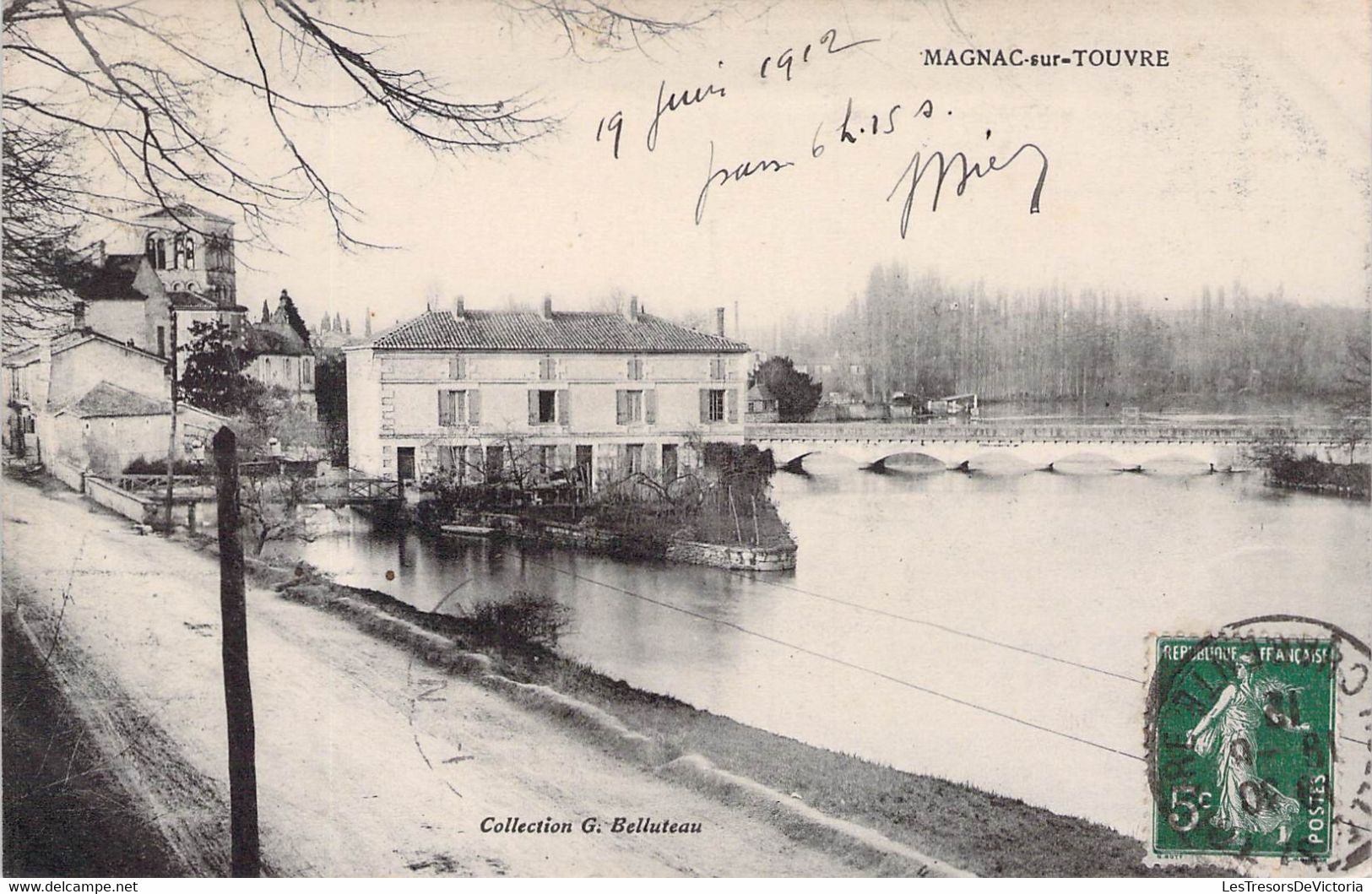 CPA - FRANCE - 16 - MAGNAC SUR TOUVRE - Collection G BELLUTEAU - Pont - Autres & Non Classés