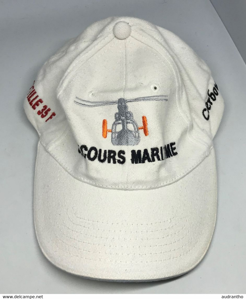 Casquette Hélicoptère SECOURS MARITIME FLOTILLE 35F CHEROURG Manche 50 - Altri & Non Classificati