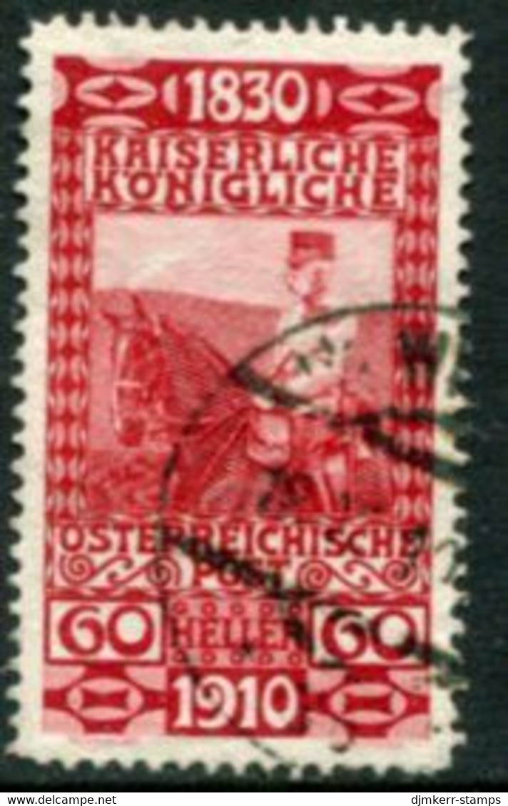 AUSTRIA 1910 80th Birthday Of Franz Joseph 60 H..used  Michel 173 - Gebruikt