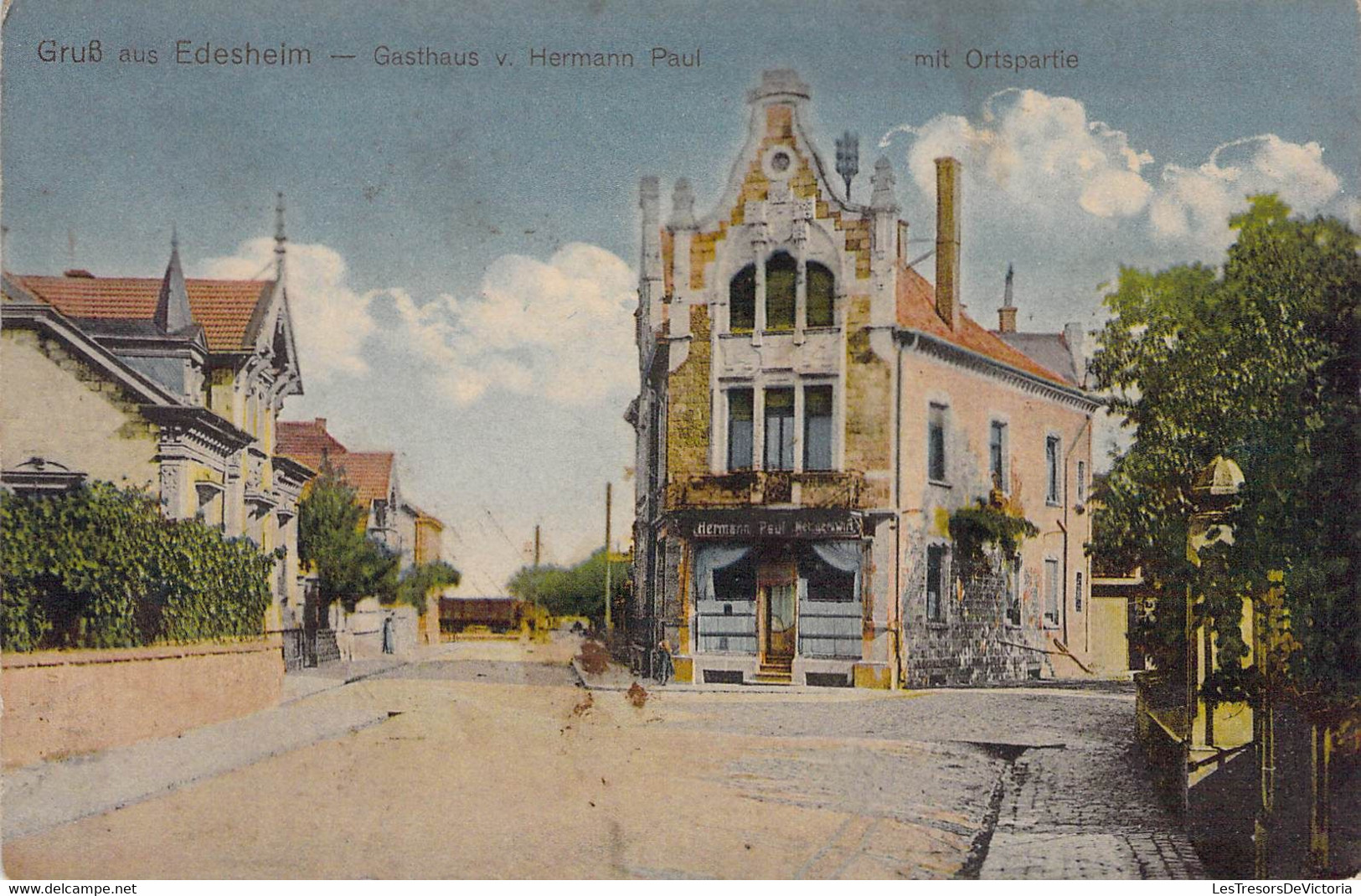 CPA - ALLEMAGNE - Grub Aus Edesheim - Gasthaus V. Hermann Paul Mit Ortspatie - Colorisée - Autres & Non Classés