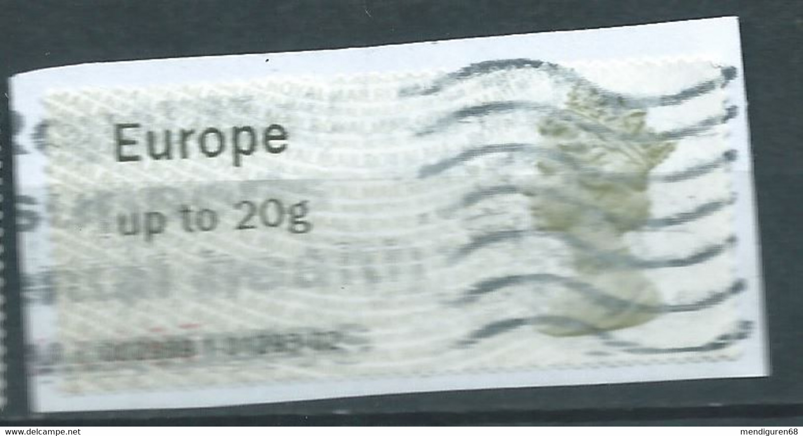 GROSBRITANNIEN GRANDE BRETAGNE GB 2008 POST&GO EUROPE Up To 20g USED ON PAPER SG FS4a - Post & Go (distributori)