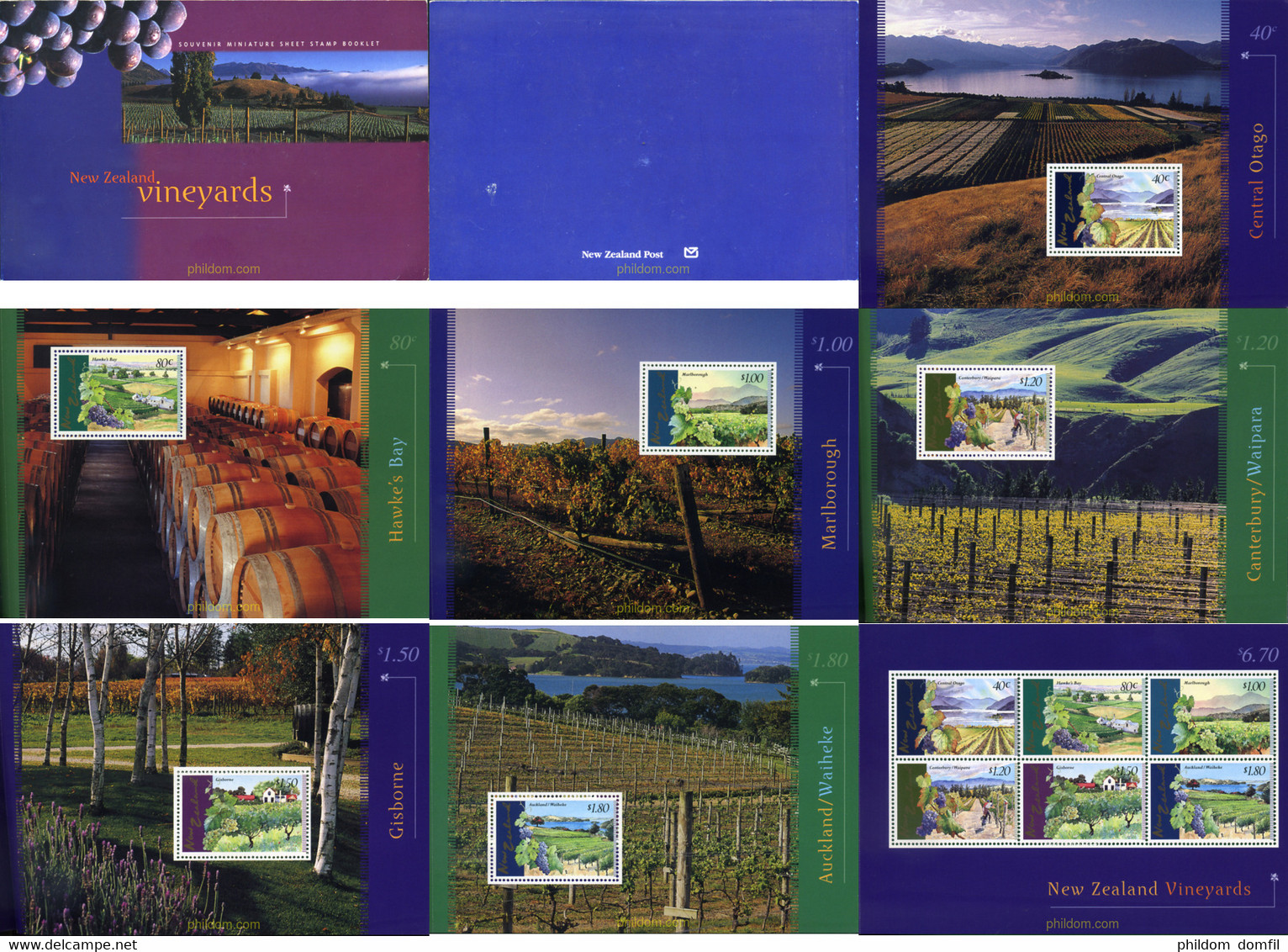 364977 MNH NUEVA ZELANDA 1997 VIÑEDOS - Variétés Et Curiosités