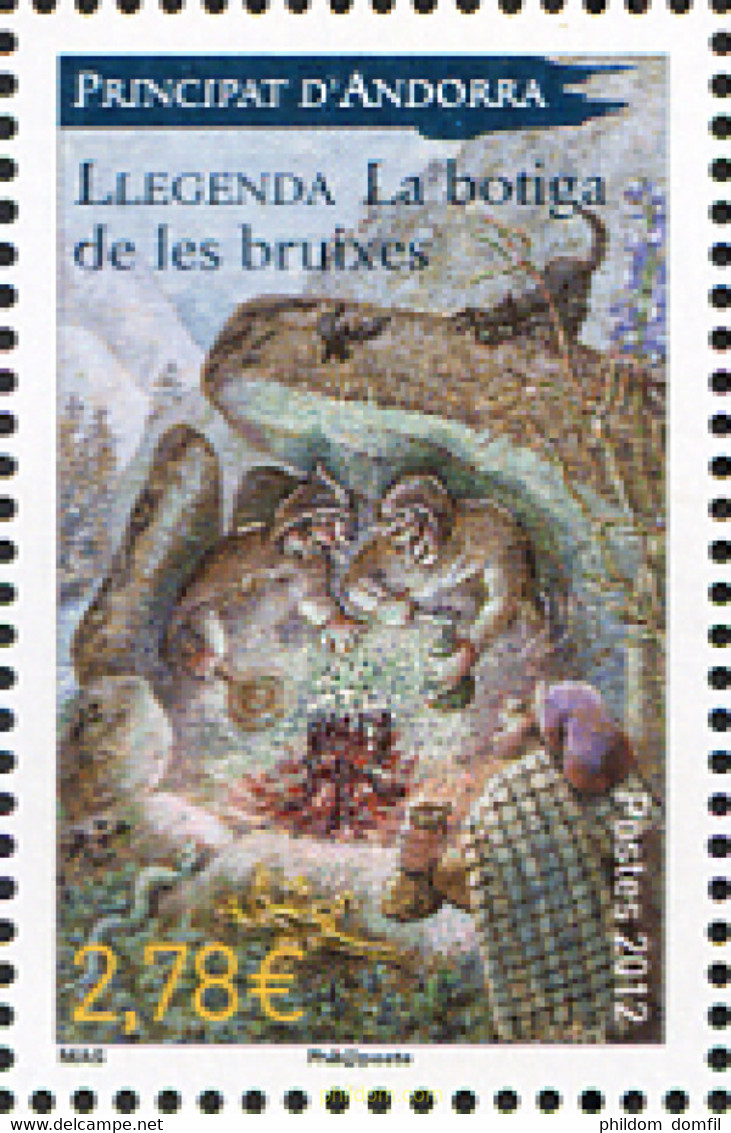 275705 MNH ANDORRA. Admón Francesa 2012 LEYENDAS - LA BOTIGA DE LES BRUIXES - Collections