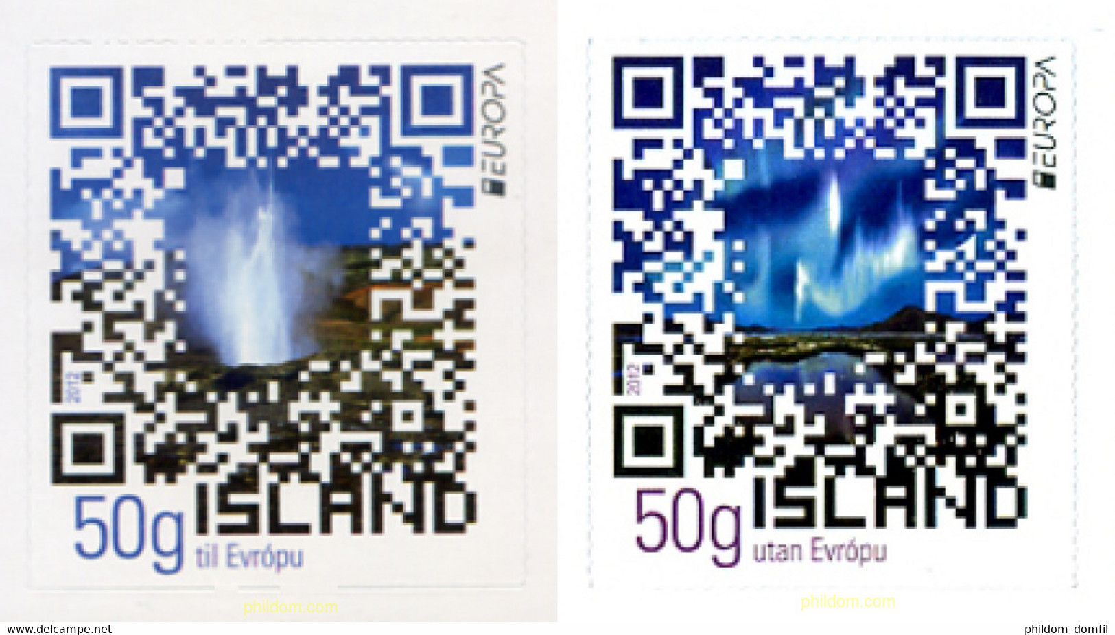 276554 MNH ISLANDIA 2012 EUROPA CEPT 2012 - TURISMO - Collections, Lots & Séries