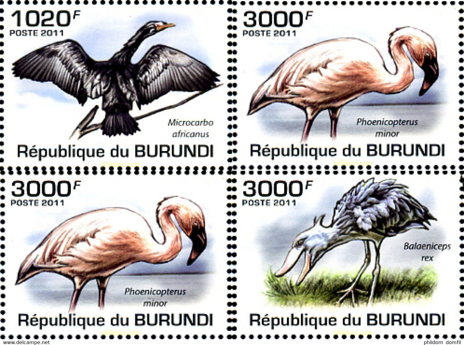 277839 MNH BURUNDI 2011 AVES - Used Stamps
