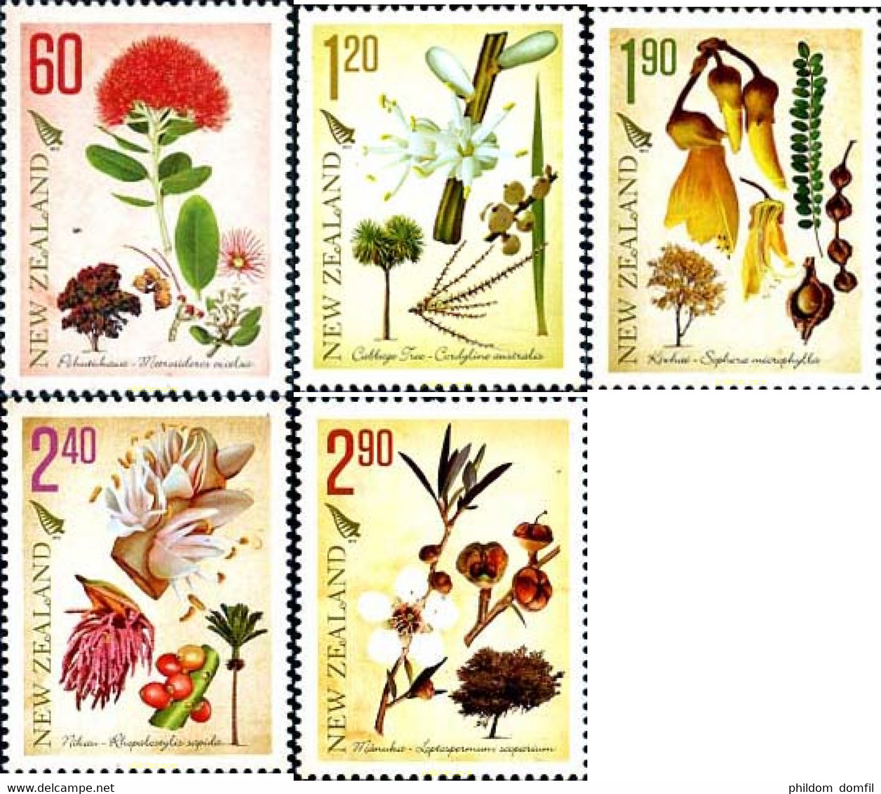 278108 MNH NUEVA ZELANDA 2012 FLORES - Variétés Et Curiosités