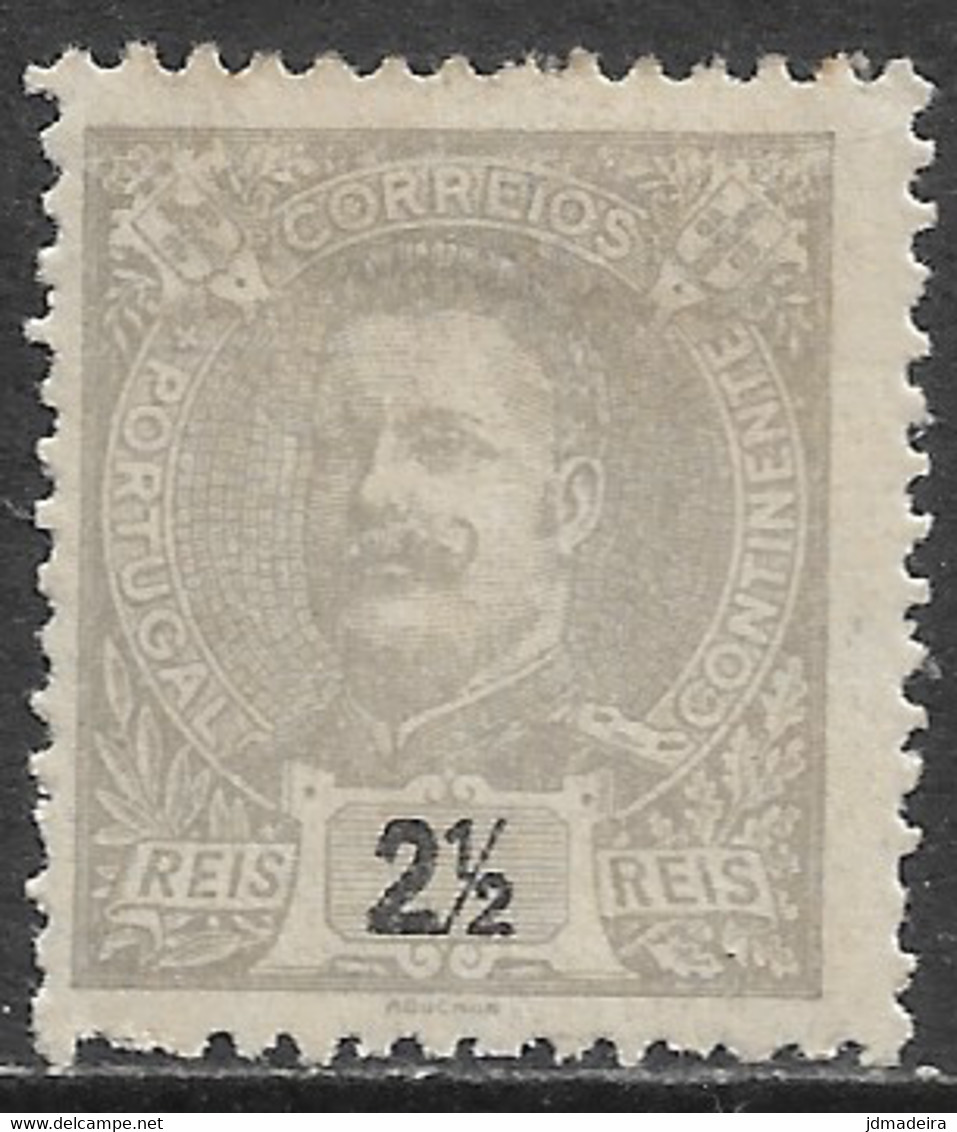 Portugal – 1895 King Carlos 2 1/2 Réis Mint Stamp - Unused Stamps