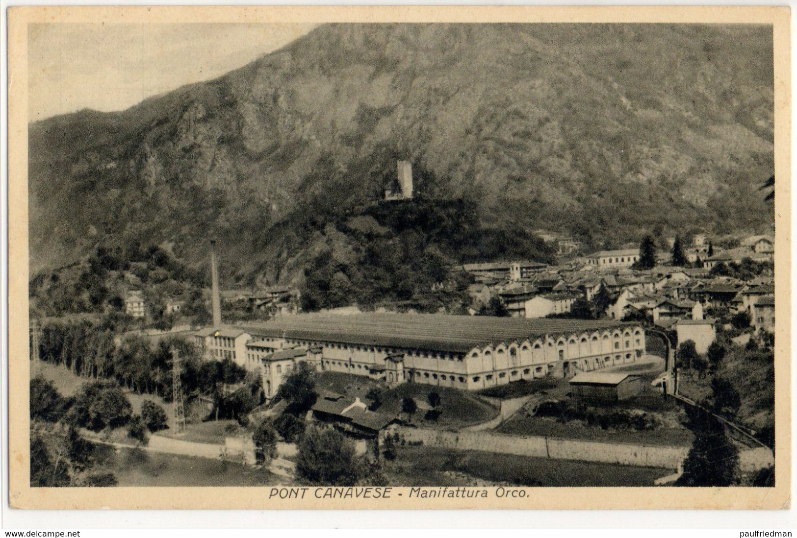 Pont Canavese (Torino) - Manifattura Orco - Viaggiata 1938 - (vedi Descrizione) - Altri & Non Classificati