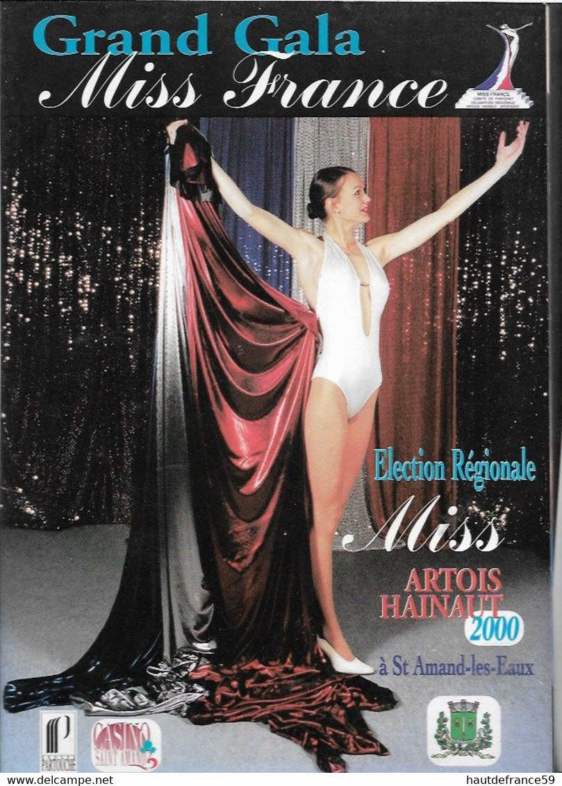 RARE Catalogue Original 2000 Grand Gala MISS FRANCE Election Régionale ARTOIS HAINAUT - Persboek