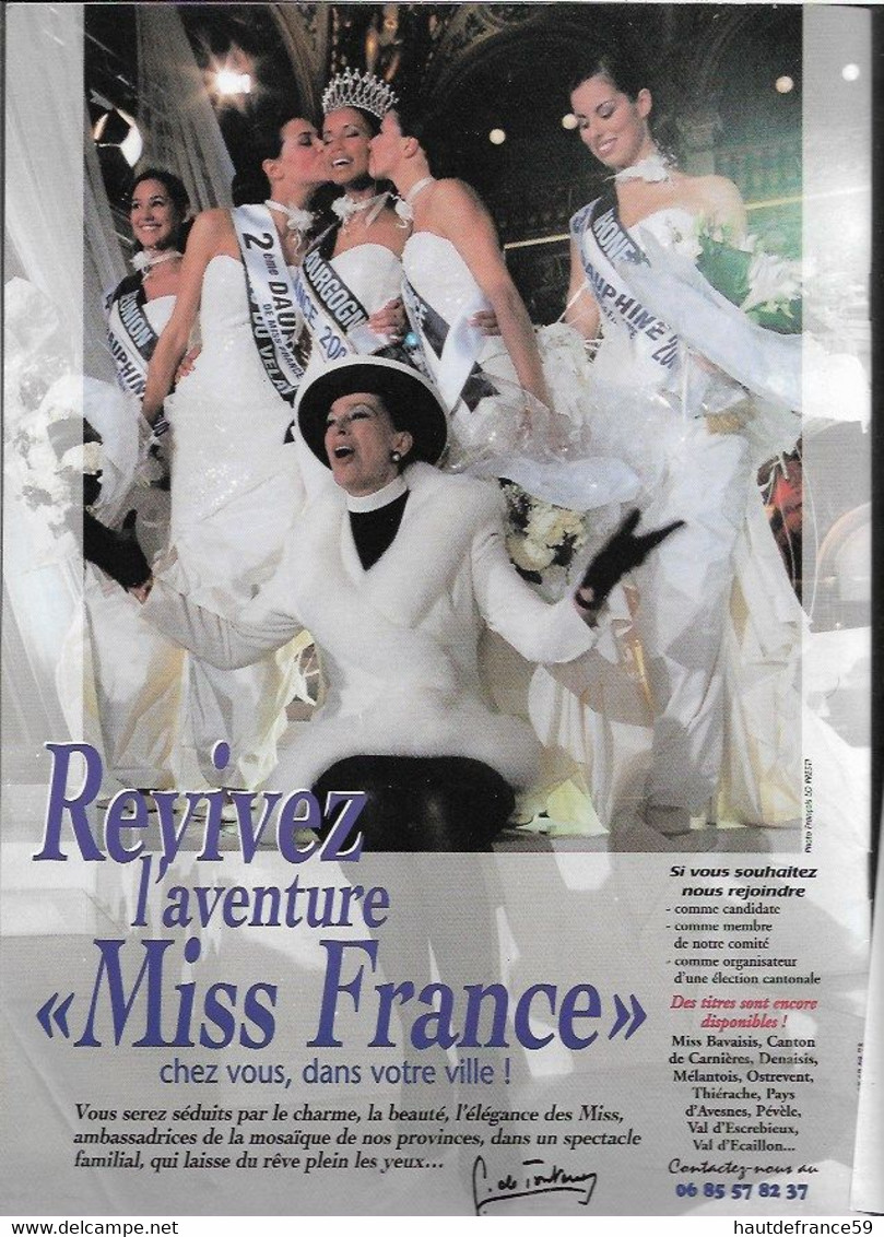 RARE Catalogue Original 2000 Grand Gala MISS FRANCE Election Régionale ARTOIS HAINAUT - Press Books