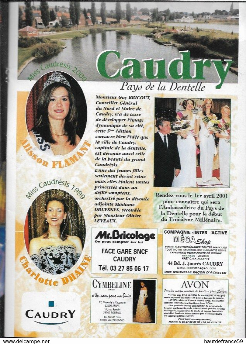 RARE Catalogue original 2000 grand gala MISS FRANCE Election Régionale ARTOIS HAINAUT