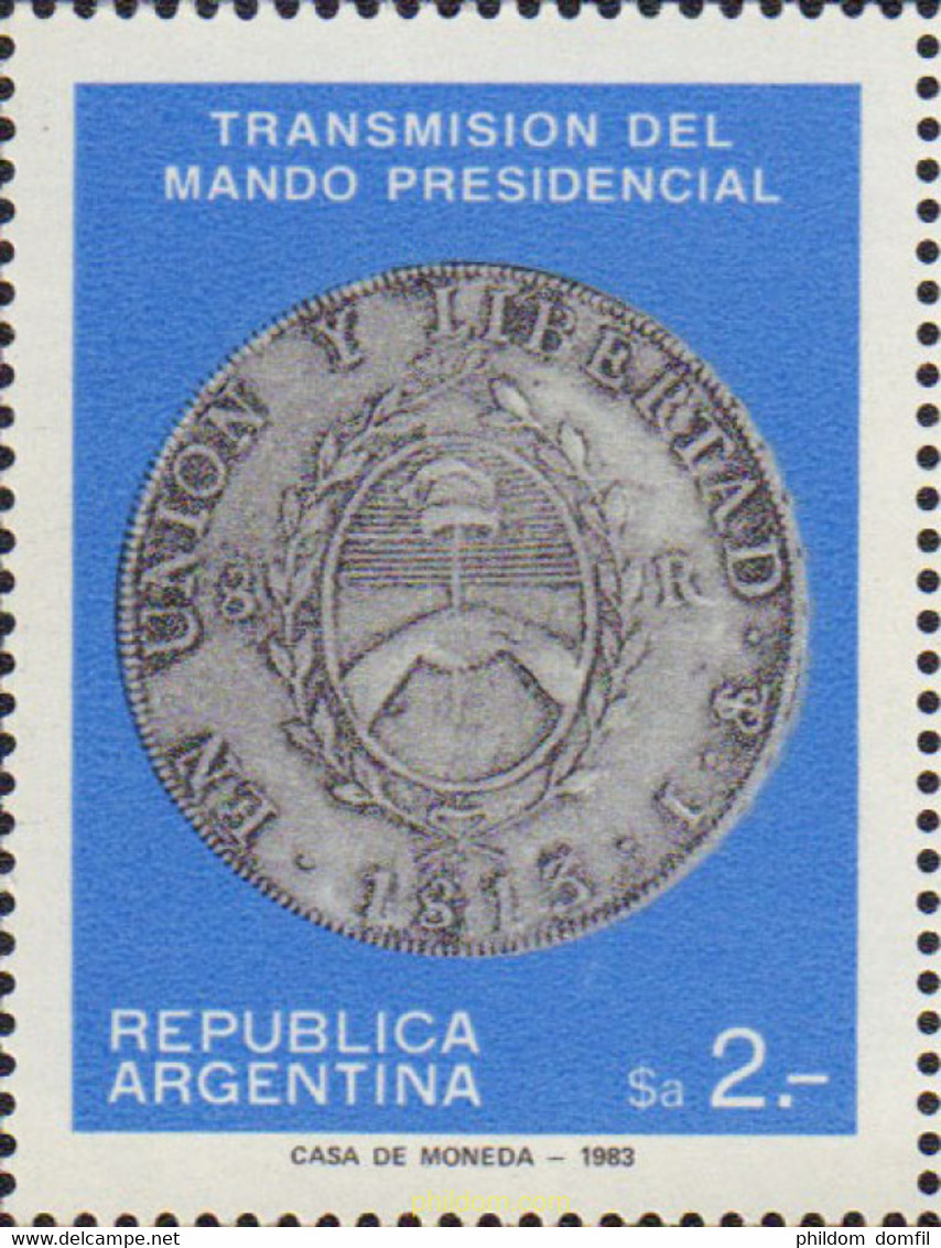 283587 MNH ARGENTINA 1983 TRNSMISION DEL MANDATO PRESIDENCIAL - Oblitérés