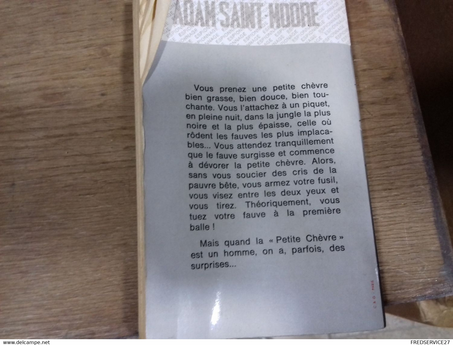 42  //   FACE D'ANGE ET LA PETITE CHEVFRE   ADAM SAINT-MOORE   1969 - Unclassified