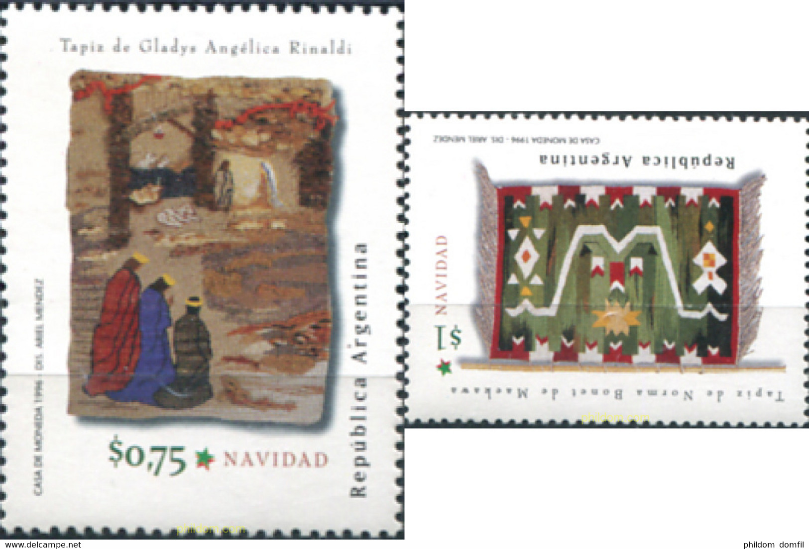 283719 MNH ARGENTINA 1996 NAVIDAD - Used Stamps