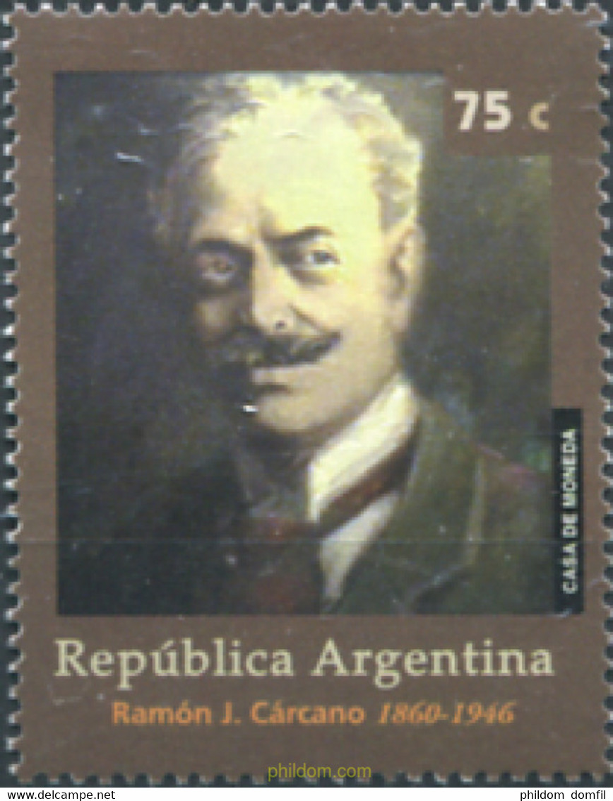 283733 MNH ARGENTINA 1997 HOMENAJE A RAMON J. CARCANO - Usados