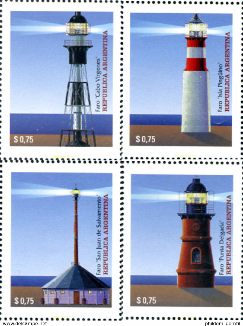 283731 MNH ARGENTINA 1997 FAROS ARGENTINOS - Usados