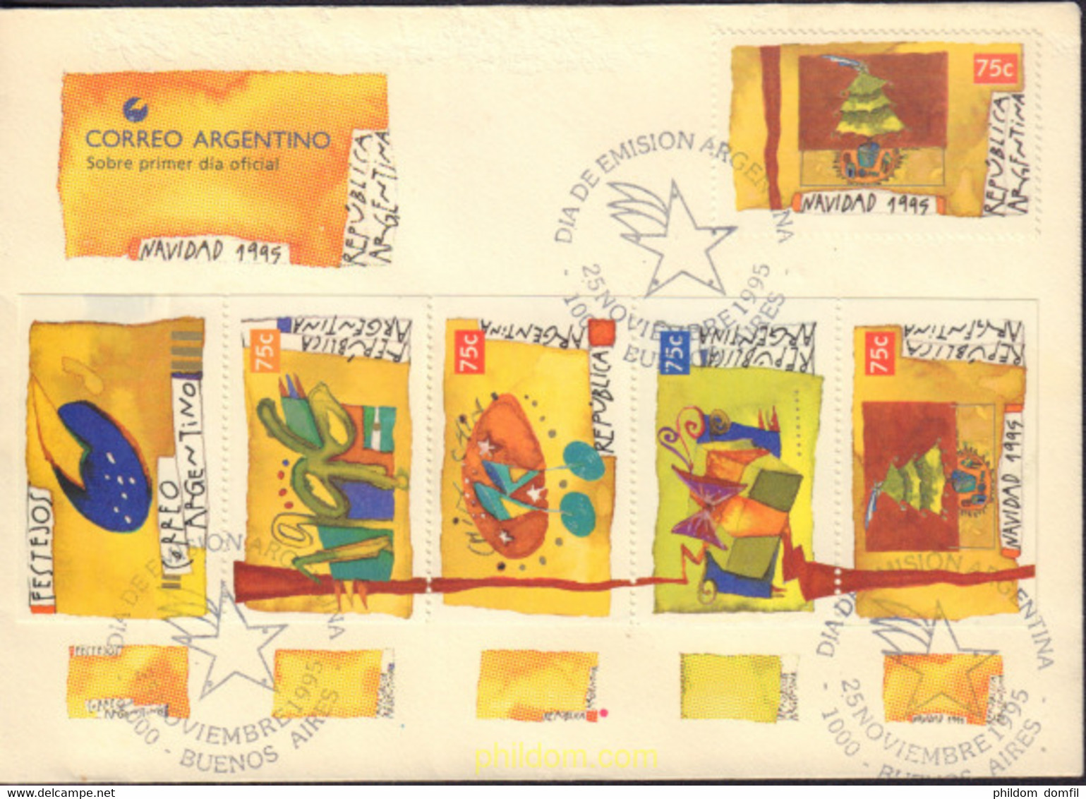 496212 MNH ARGENTINA 1995 NAVIDAD - Used Stamps