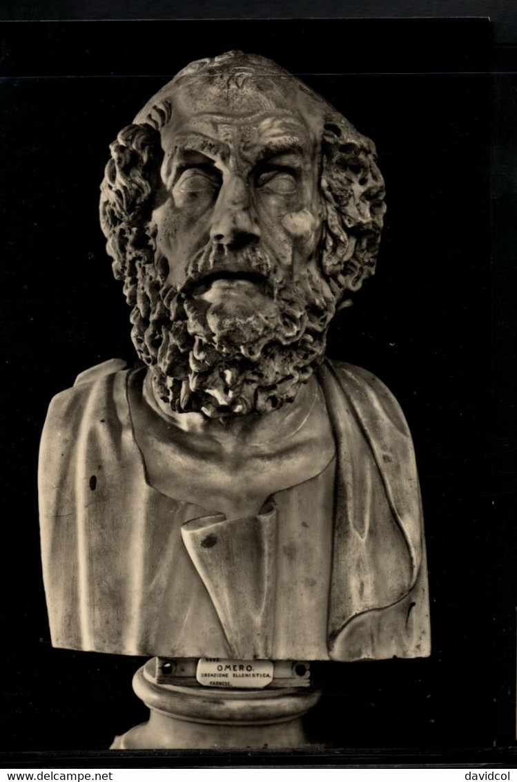 247 - MINT- POSTCARD - HOMER FROM THE HELLENISTIC AGE - NAPOLI MUSEUM - Histoire