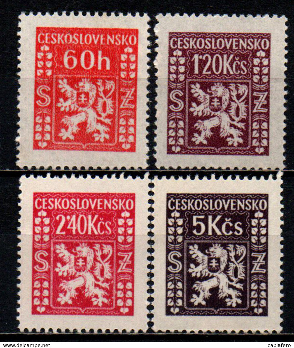 CECOSLOVACCHIA - 1947 - STEMMA - MH - Francobolli Di Servizio