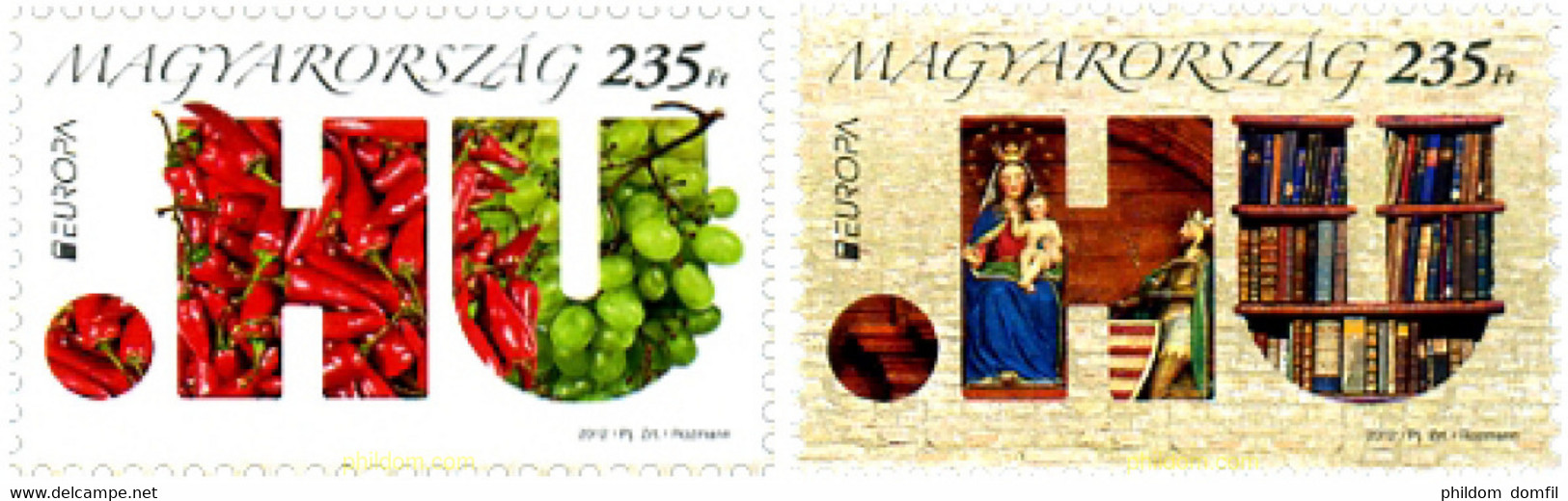 286220 MNH HUNGRIA 2012 EUROPA CEPT 2012 - TURISMO - Gebruikt