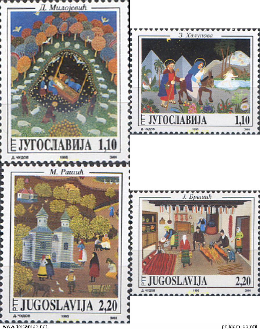 287585 MNH YUGOSLAVIA 1995 OBRAS DE ARTE - Oblitérés