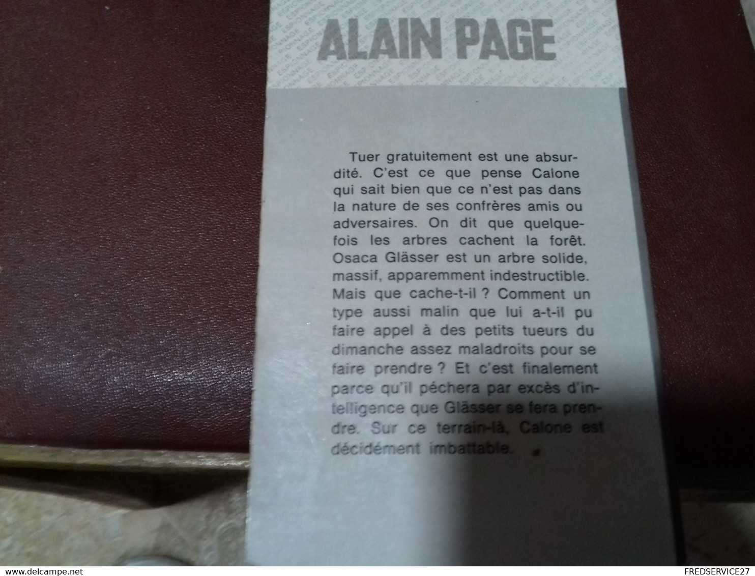 42 //    LES INTUITIONS DE CALONE   ALAIN PAGE - Unclassified