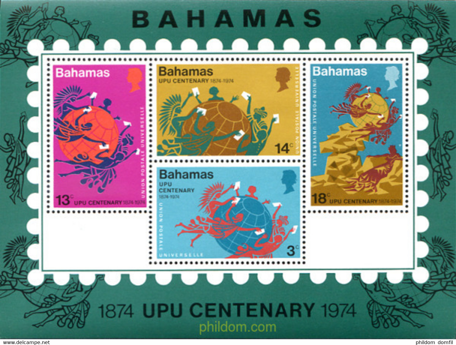 289711 MNH BAHAMAS 1974 CENTENARIO DE LA U.P.U. - Sonstige & Ohne Zuordnung